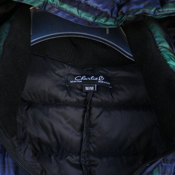 Charlie B Young Girls M/M Jacket 14 Years Plaid Quilt Bomber Hoodie Zip … - Picture 3 of 10